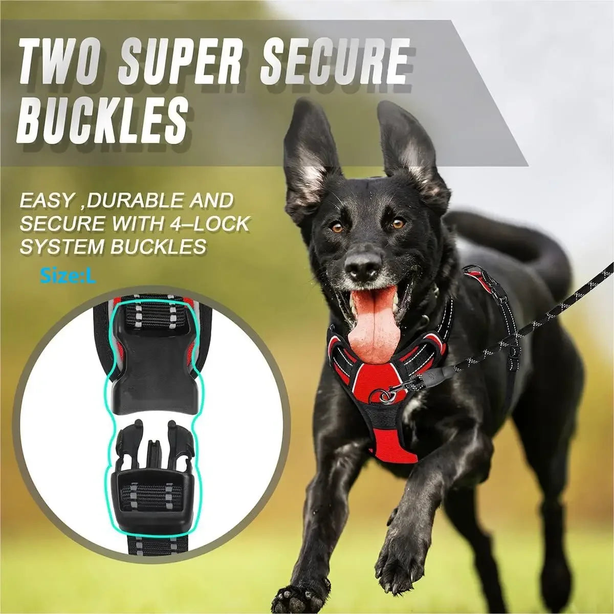 No-Pull Adjustable Dog Harness with Handle