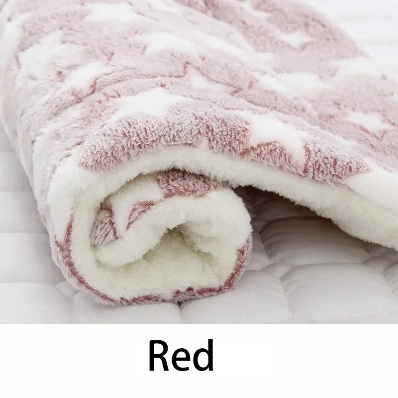 Plush Pet Bed Mat – Soft & Washable Dog Cat Pad
