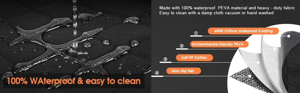 Waterproof Dog Car Seat Cover with Side Flaps