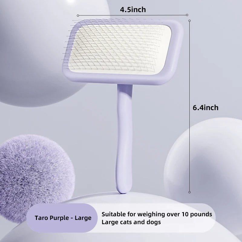 Self-Cleaning Pet Grooming Brush for Dogs and Cats