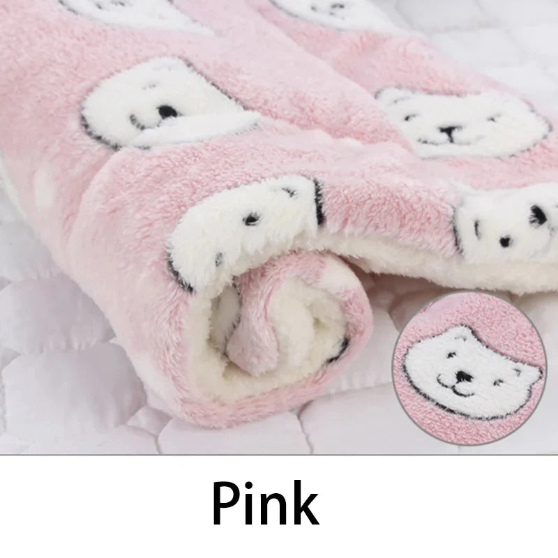 Plush Pet Bed Mat – Soft & Washable Dog Cat Pad