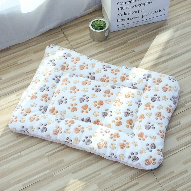 Double-Sided Plush Pet Bed Mat for Dogs & Cats