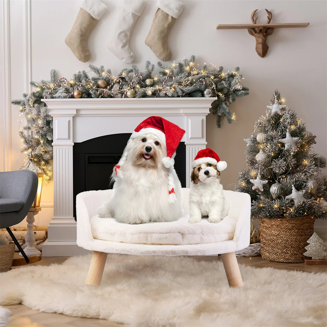 Elevated Pet Bed with Legs – Cozy Cat & Small Dog Sofa