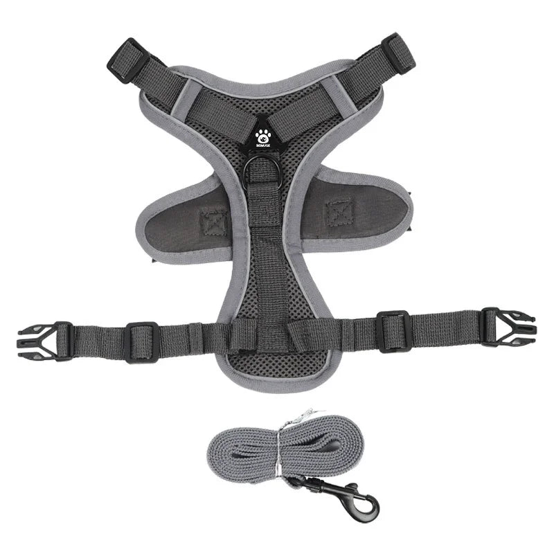 No Pull Reflective Dog Harness & Leash Set (S-XL)