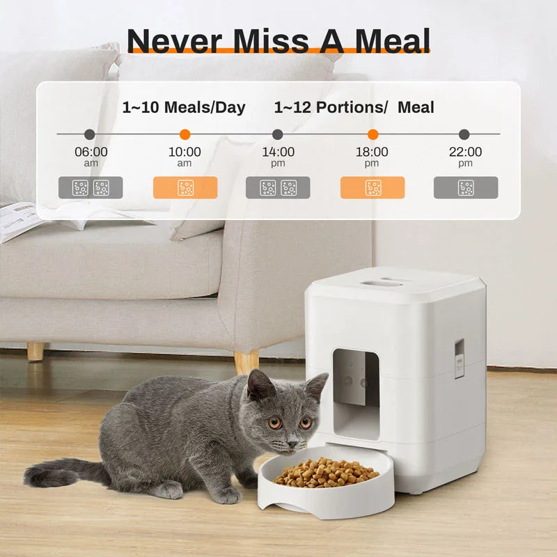 Smart Automatic Pet Feeder with WiFi Control