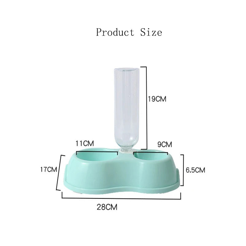2-in-1 Pet Feeder with Automatic Water Dispenser