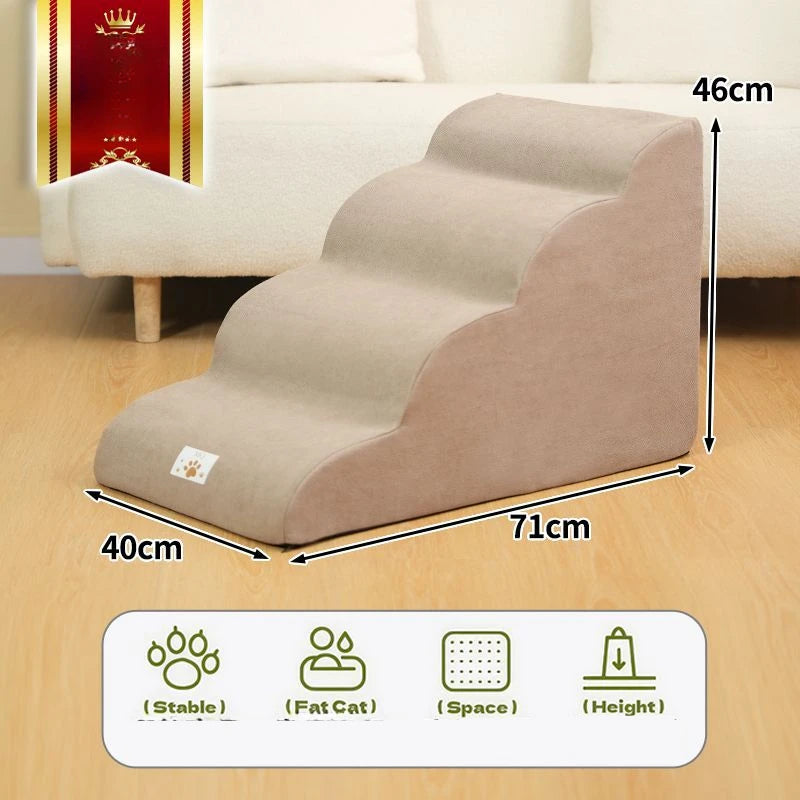 Pet Stairs for Small Dogs & Cats – Soft Foam Steps