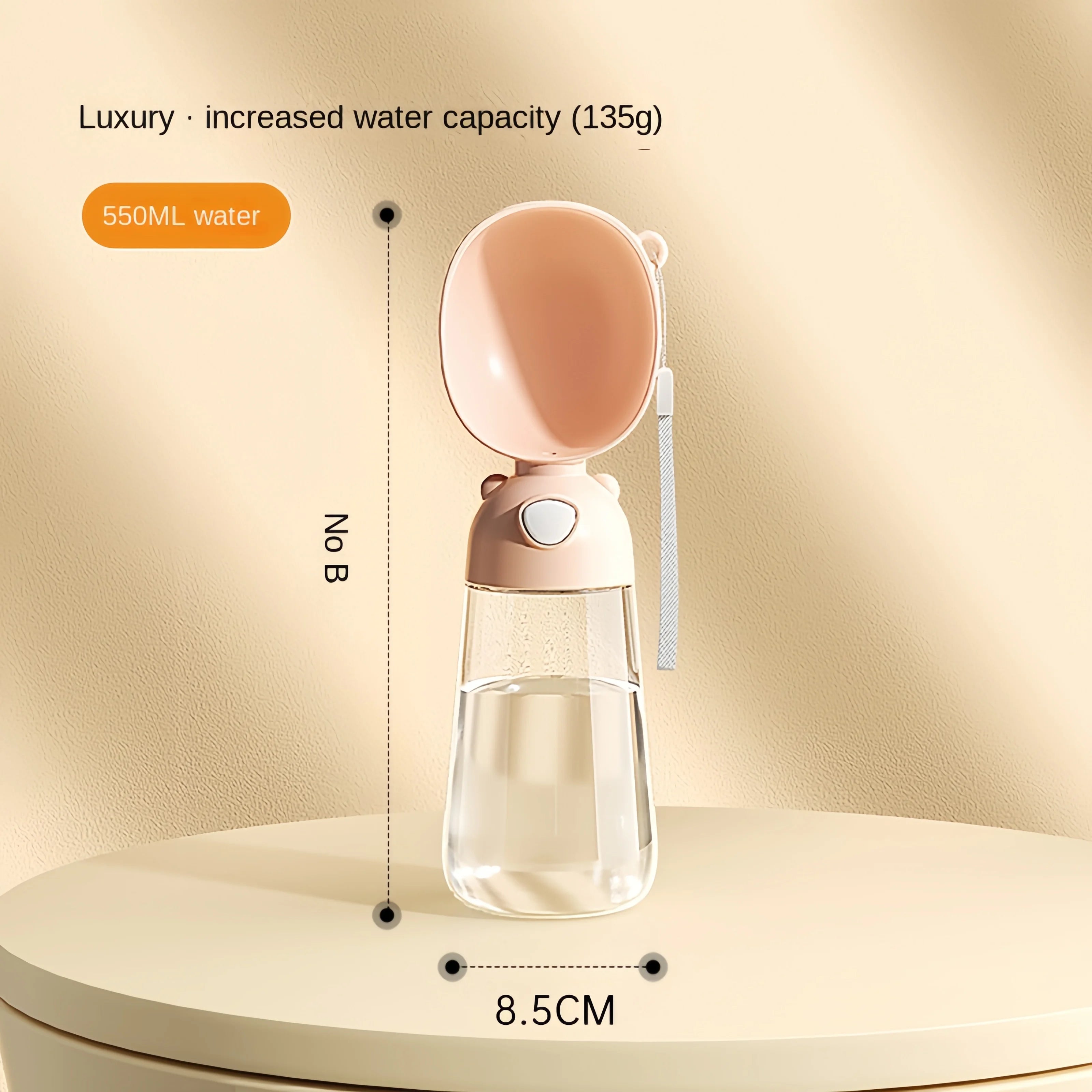 Portable Dog Water Bottle with Food Container