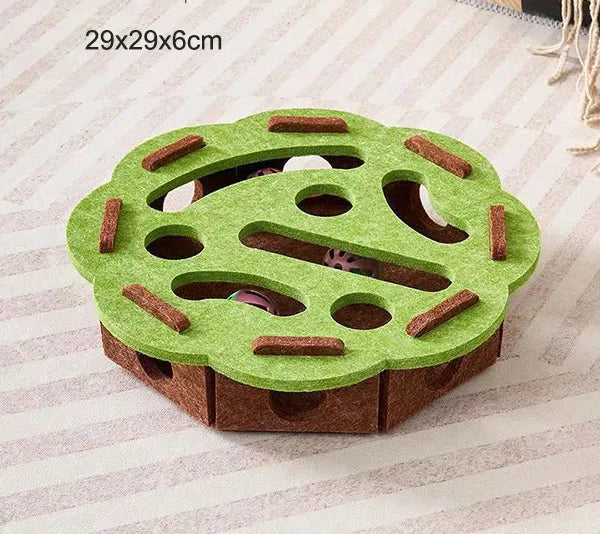 Cat Interactive Puzzle Toy with Hidden Balls