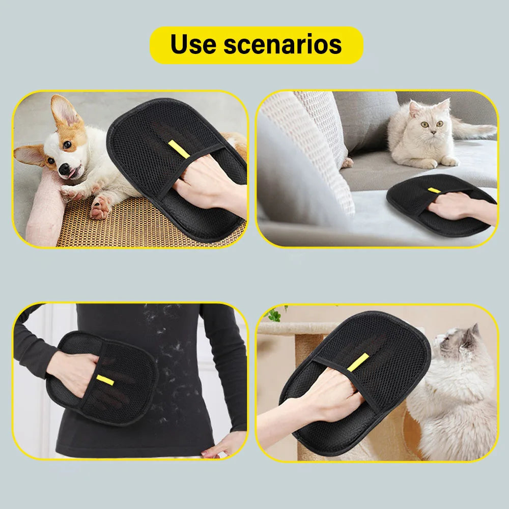 Pet Hair Remover Glove for Dogs and Cats