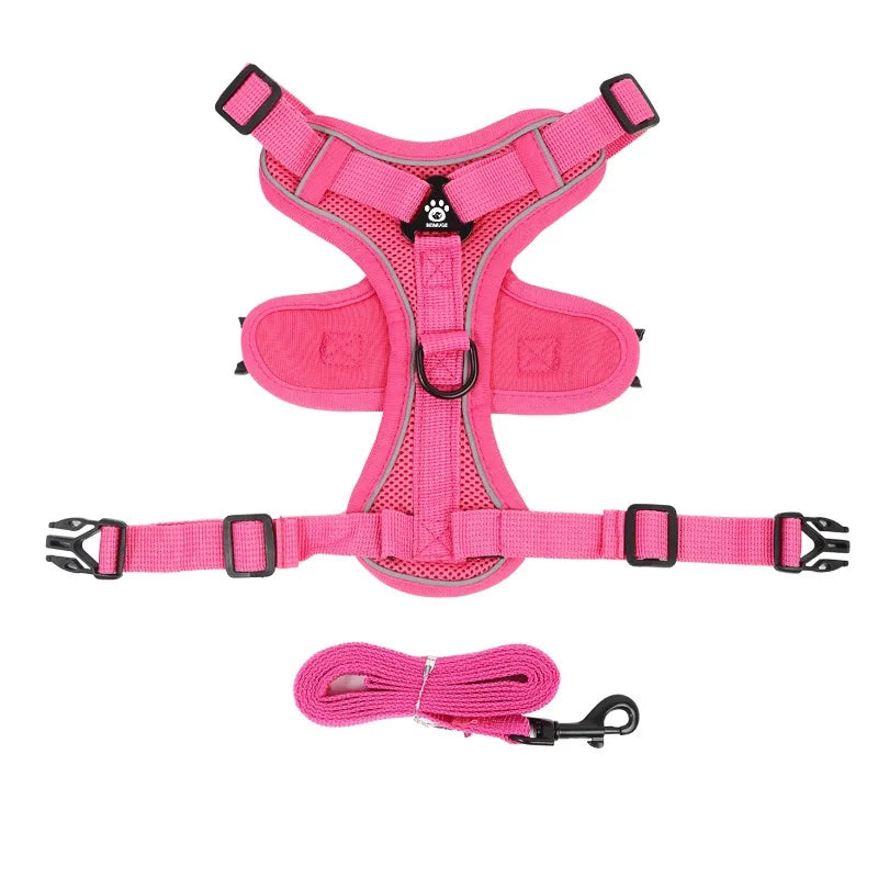 No Pull Reflective Dog Harness & Leash Set (S-XL)
