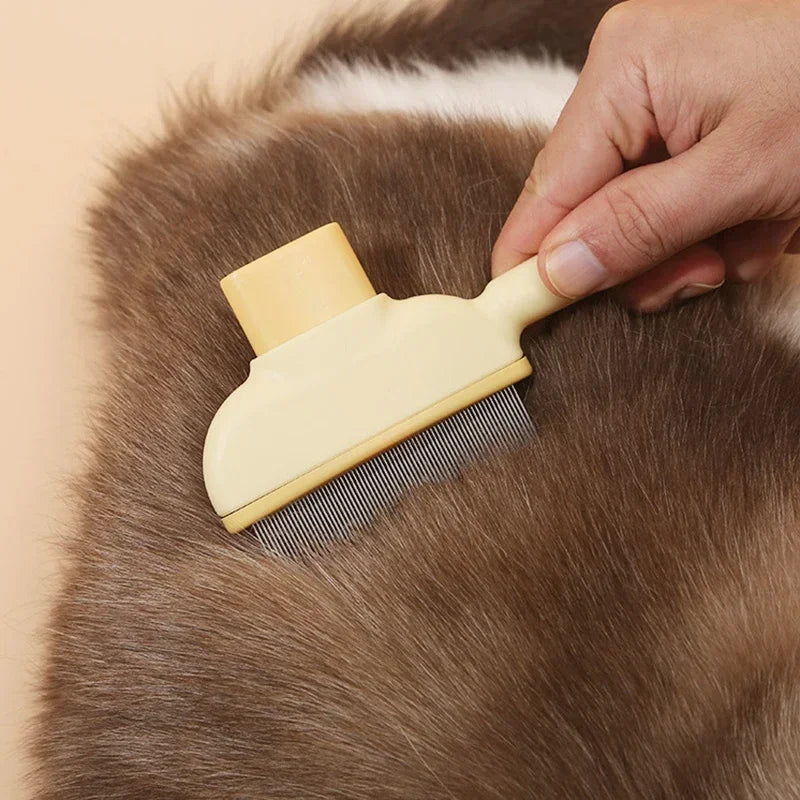 Self-Cleaning Pet Grooming Brush for Cats & Dogs