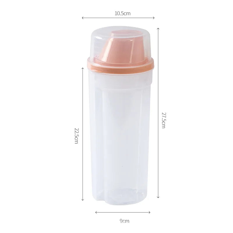 Pet Food & Grain Storage Container with Measuring Cup
