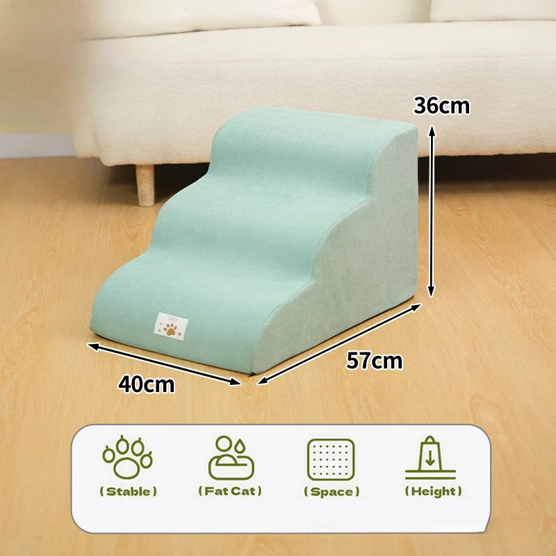 Pet Stairs for Small Dogs & Cats – Soft Foam Steps