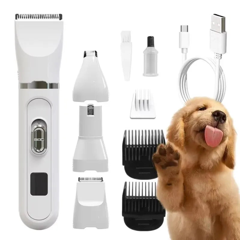 Pet Hair Clippers Kit with Low Noise & USB Charging