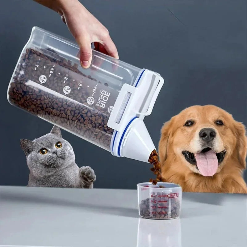 Airtight Food Storage Container with Measuring Cup