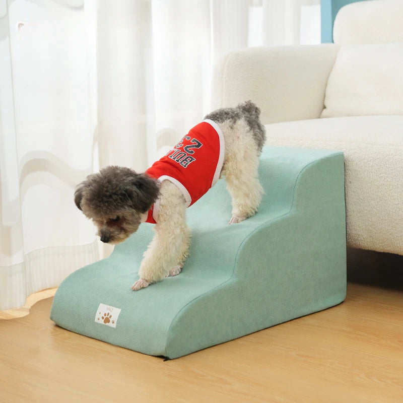 Pet Stairs for Small Dogs & Cats – Soft Foam Steps
