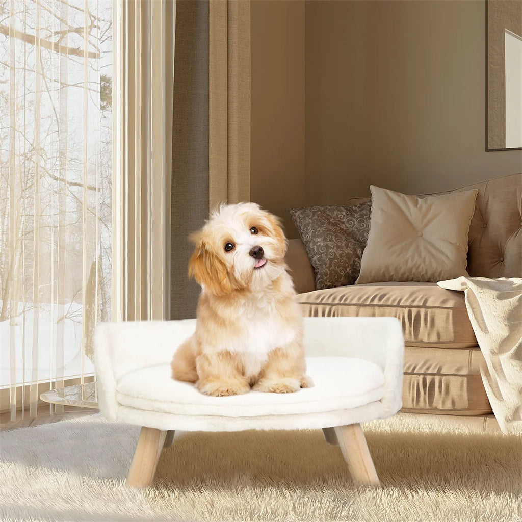 Elevated Pet Bed with Legs – Cozy Cat & Small Dog Sofa