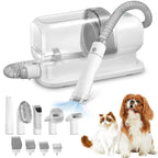 Pet Grooming Vacuum Kit with Clippers & Brushes