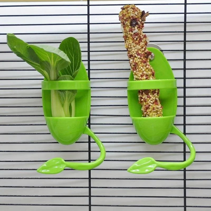 Bird Cage Vegetable & Cuttlebone Holder Feeder