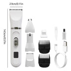 Pet Hair Clippers Kit with Low Noise & USB Charging