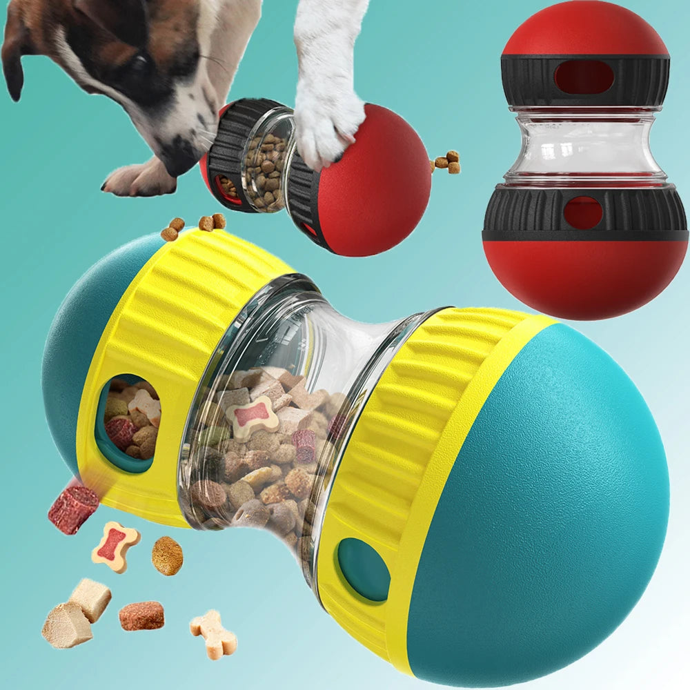 Interactive Dog Slow Feeder Treat Dispenser Toy