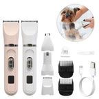Pet Hair Clippers Kit with Low Noise & USB Charging