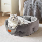 Plush Cat & Small Dog Bed – Washable Pet Cushion