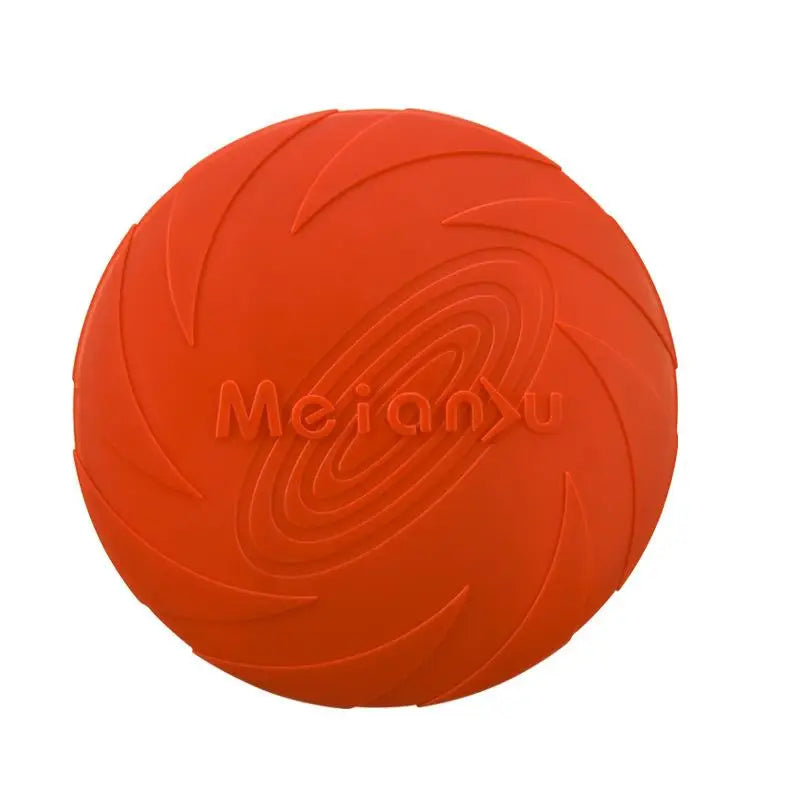 Durable Rubber Dog Frisbee Toy for Outdoor Play