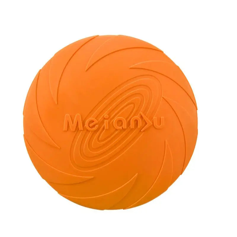 Durable Rubber Dog Frisbee Toy for Outdoor Play