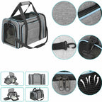 Expandable Airline Approved Pet Carrier for Cats & Dogs