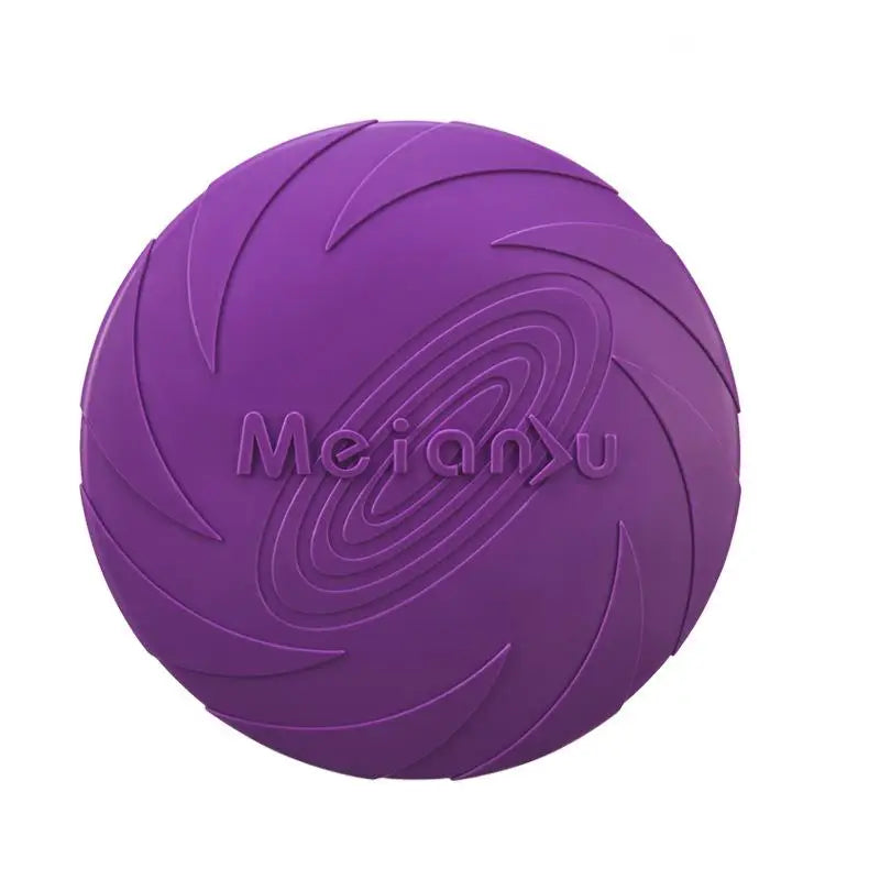 Durable Rubber Dog Frisbee Toy for Outdoor Play