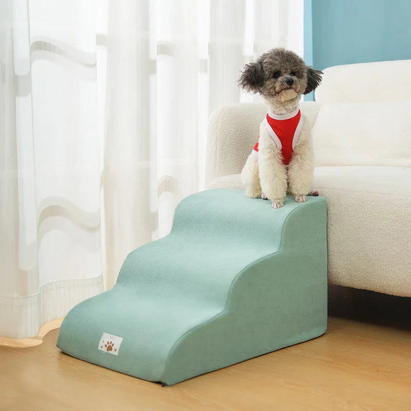 Pet Stairs for Small Dogs & Cats – Soft Foam Steps