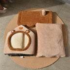 Cozy Cat House Bed with Cushion – Foldable Design