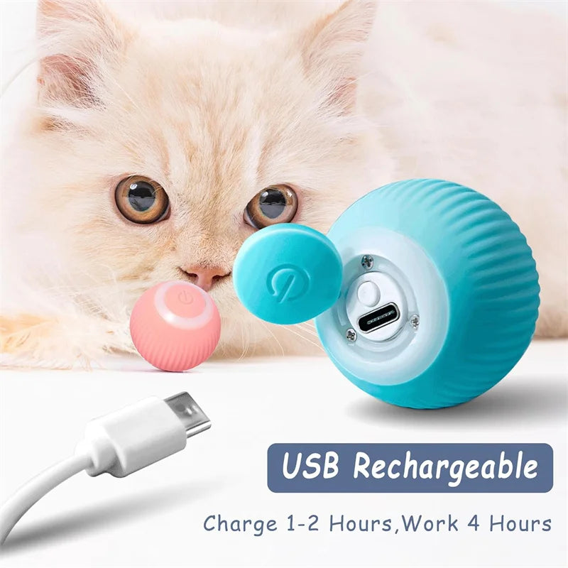 Automatic Interactive Pet Ball for Dogs and Cats