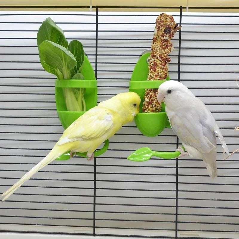 Bird Cage Vegetable & Cuttlebone Holder Feeder