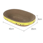 Round Cat Scratcher Bed Bowl with Corrugated Cardboard