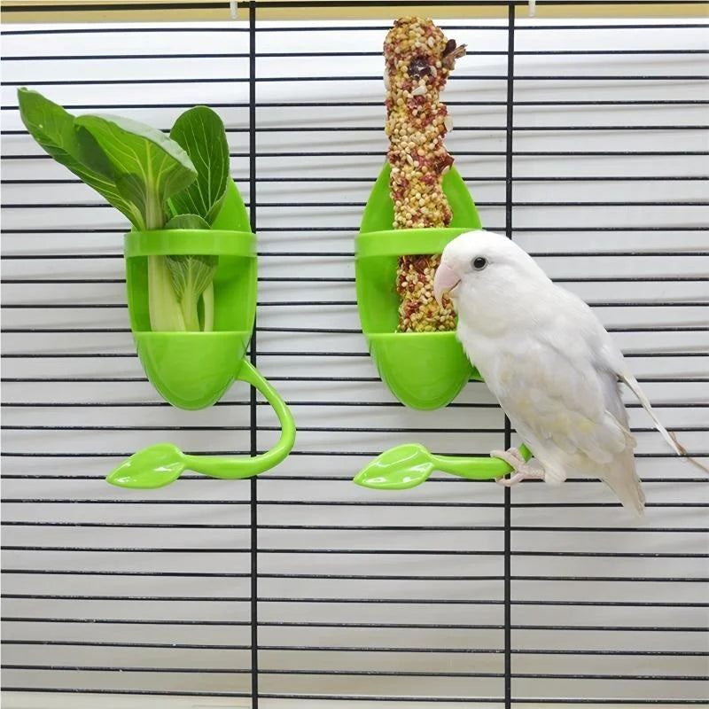 Bird Cage Vegetable & Cuttlebone Holder Feeder