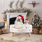 Elevated Pet Bed with Legs – Cozy Cat & Small Dog Sofa