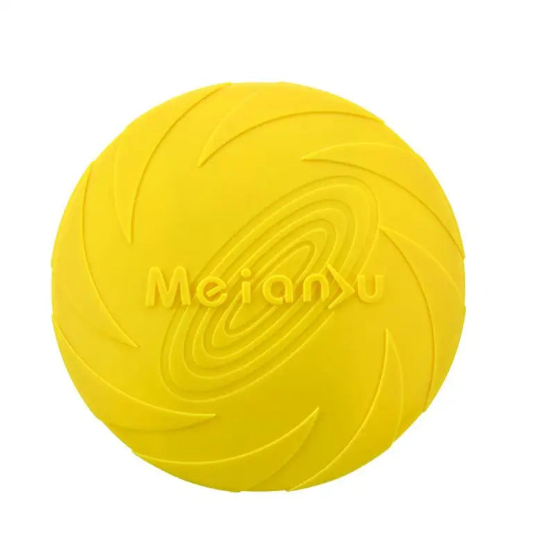 Durable Rubber Dog Frisbee Toy for Outdoor Play