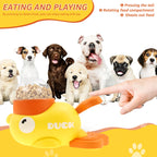 Duck-Shaped Interactive Dog Food Dispenser Toy