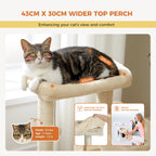 Multi-Level Cat Tree Tower with Condo & Scratching Posts